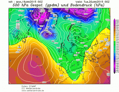 19 GENNAIO 2015 PREVISIONI METEO