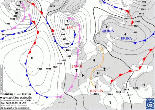 20 GENNAIO 2015 PREVISIONI METEO