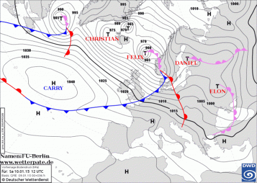 9 GENNAIO 2015 PREVISIONI METEO