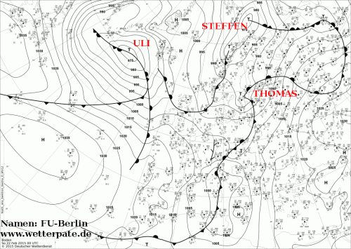 22 FEBBRAIO 2015 PREVISIONI METEO