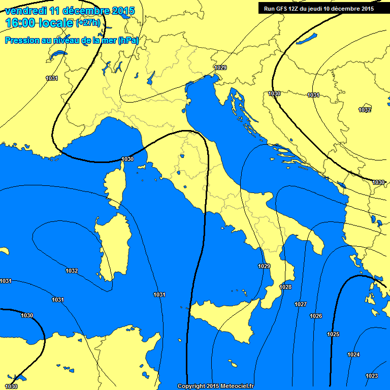 10 DICEMBRE 2015 PREVISIONI METEO