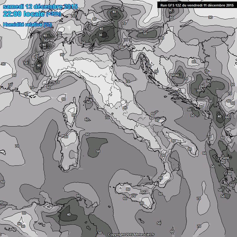 11 DICEMBRE 2015 PREVISIONI METEO