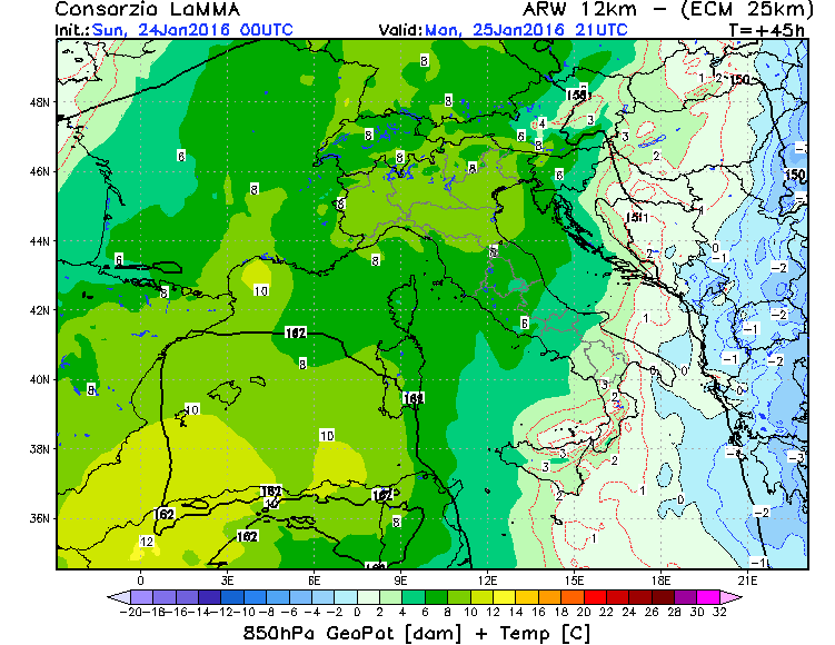 24 GENNAIO 2015 PREVISIONI METEO