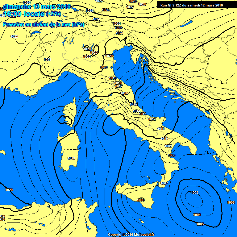 12 MARZO 2016 PREVISIONI METEO