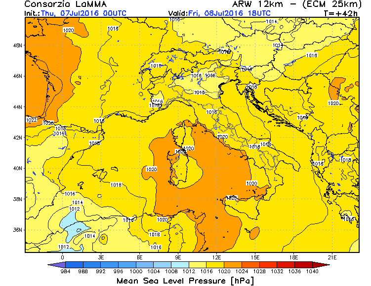 7 LUGLIO 2016 PREVISIONI METEO